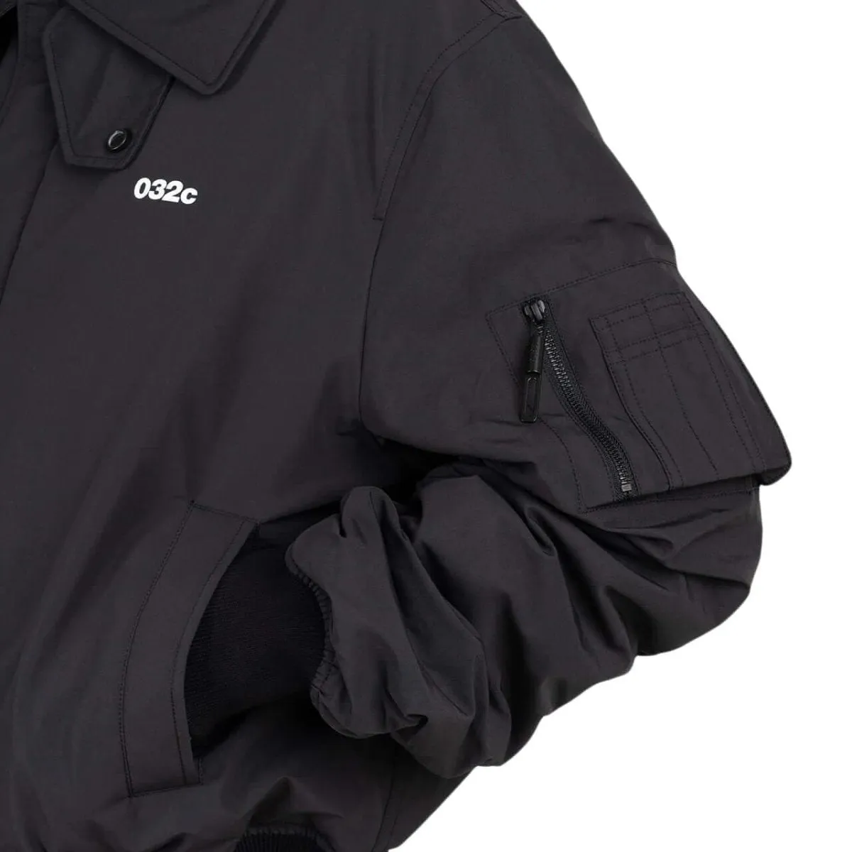 032c "Guilty" Classic Bomber Jacket (Schwarz)