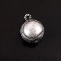 12mm Vintage Silver Baseball Charm, 6 pack