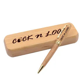 #70 cocknload logo, Alderwood Pen Set