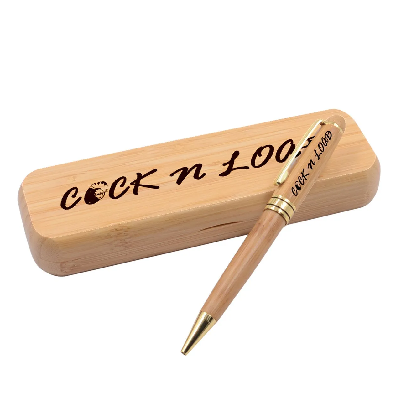 #70 cocknload logo, Alderwood Pen Set