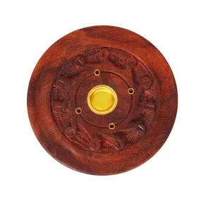 Agarbatti Stand - 1 x 4 Inches | Wooden Incense Holder/ Sambrani Holder for Pooja