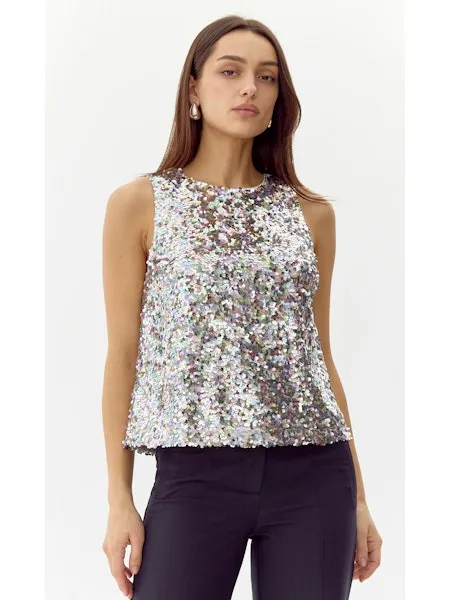 ALMAS SEQUIN TOP