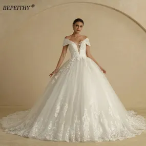 BEPEITHY Sexy Deep V-Neck Ball Gown Wedding Dress 2024