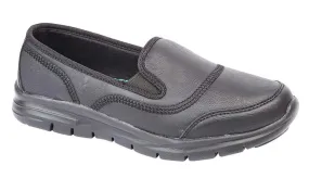 Black Super Lightweight PU Leisure Shoe