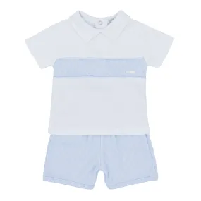 Blues Baby Boys Milan Collection Blue Polo Top & Shorts