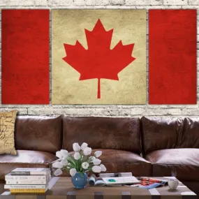 Canada Flag Canvas Wall Art