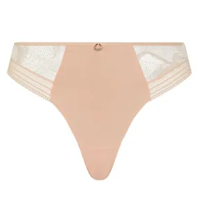 Chantelle True Lace Thong Golden Beige