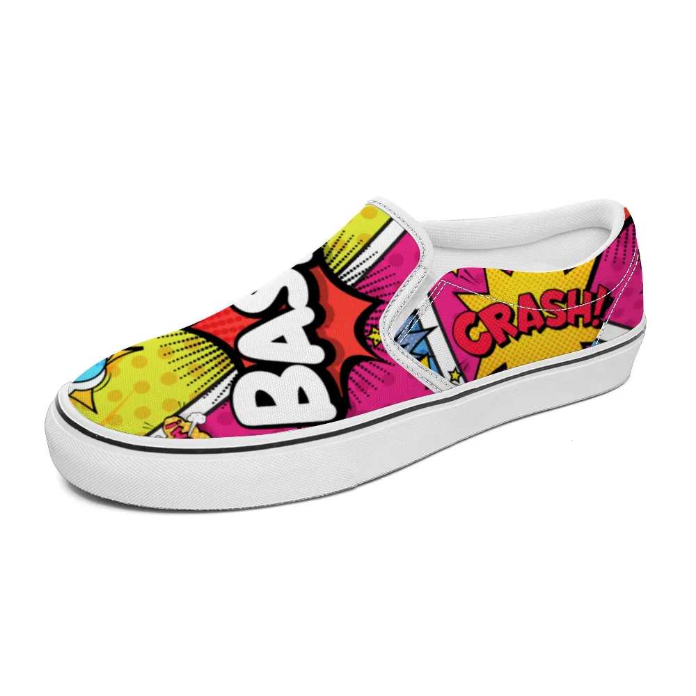 Comic Book Geek Collection - Unisex Slip-On Canvas Sneakers