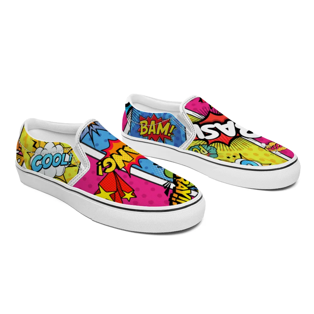 Comic Book Geek Collection - Unisex Slip-On Canvas Sneakers