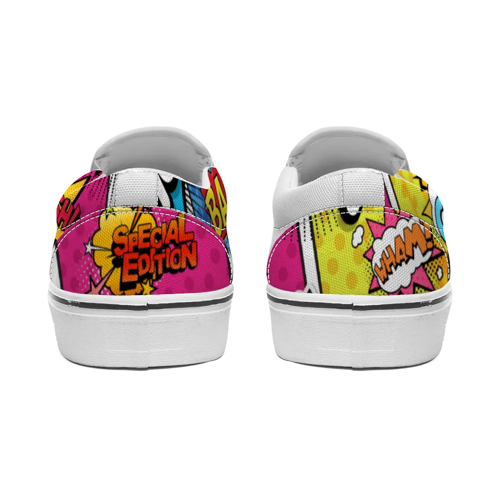 Comic Book Geek Collection - Unisex Slip-On Canvas Sneakers