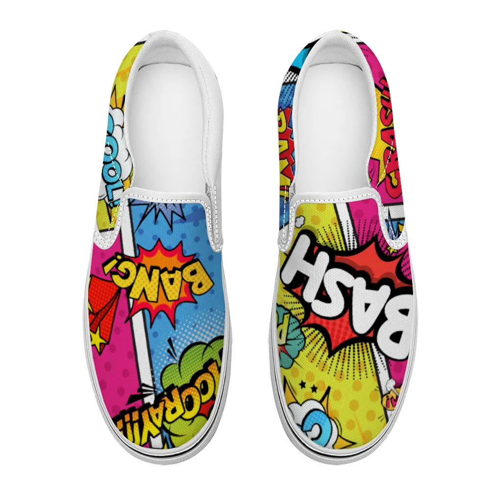 Comic Book Geek Collection - Unisex Slip-On Canvas Sneakers