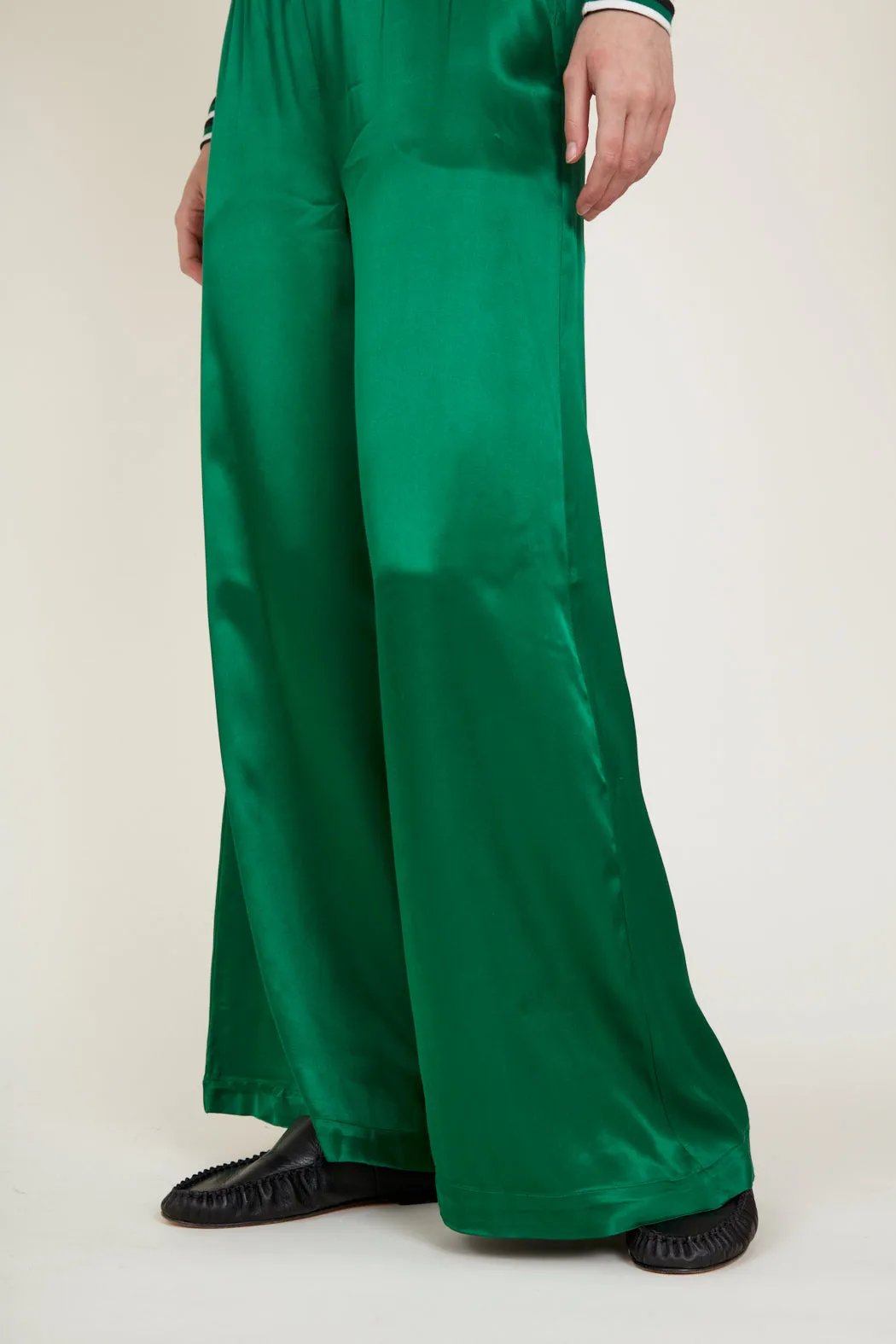 Flora Wide Pants - Green Jacket