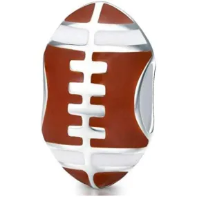 Football Rugby Sports Bead Charm