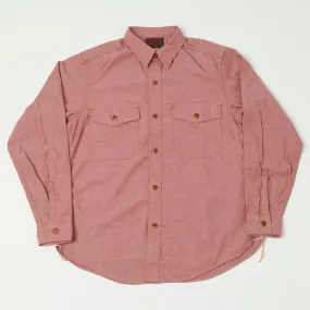 Freewheelers 'Skid Row' Chambray Shirt - Red Chambray