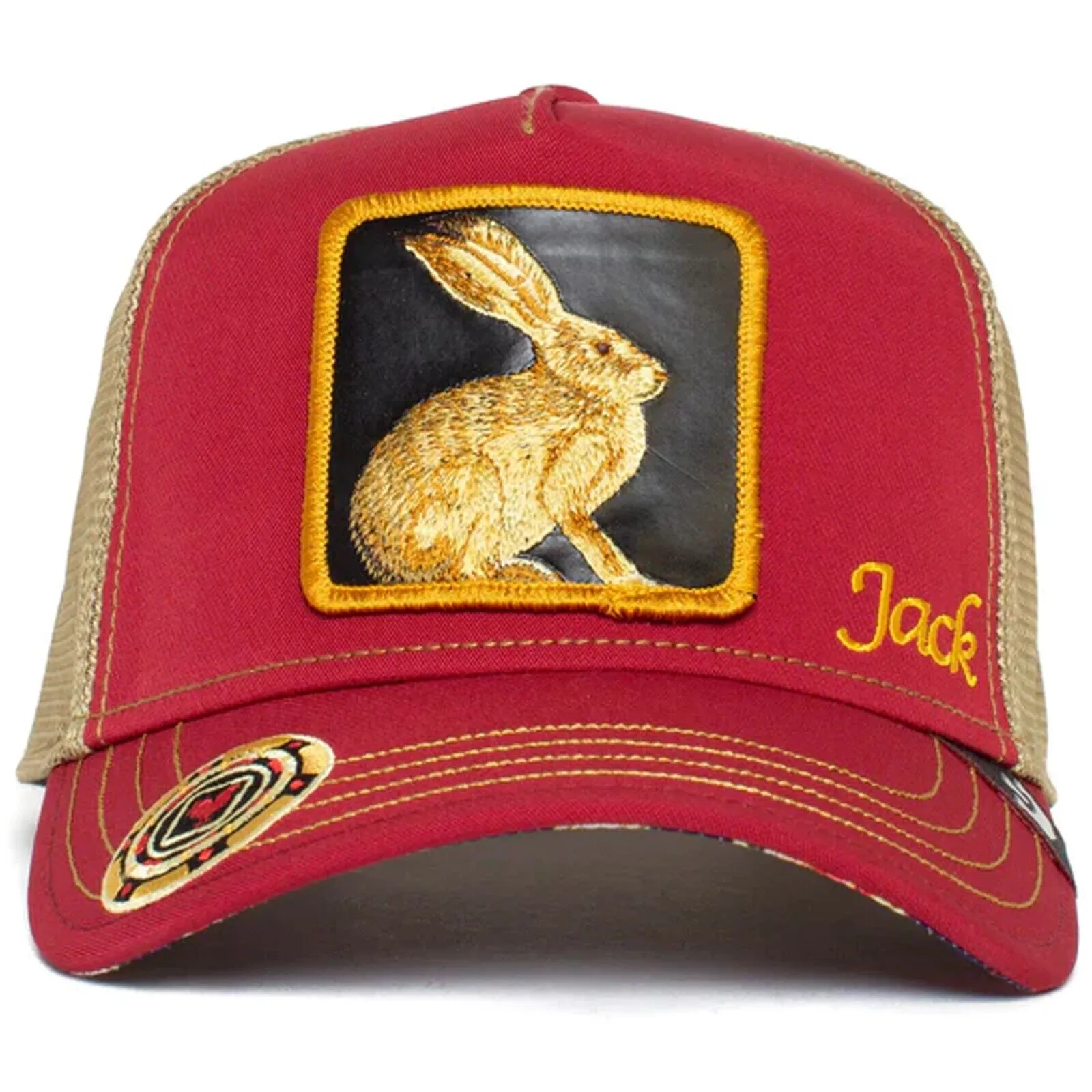 Goorin Bros - Animal Trucker Cap - Jack Rabbit - Red & Brown