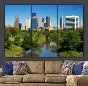 Houston Skyline Canvas Wall Art