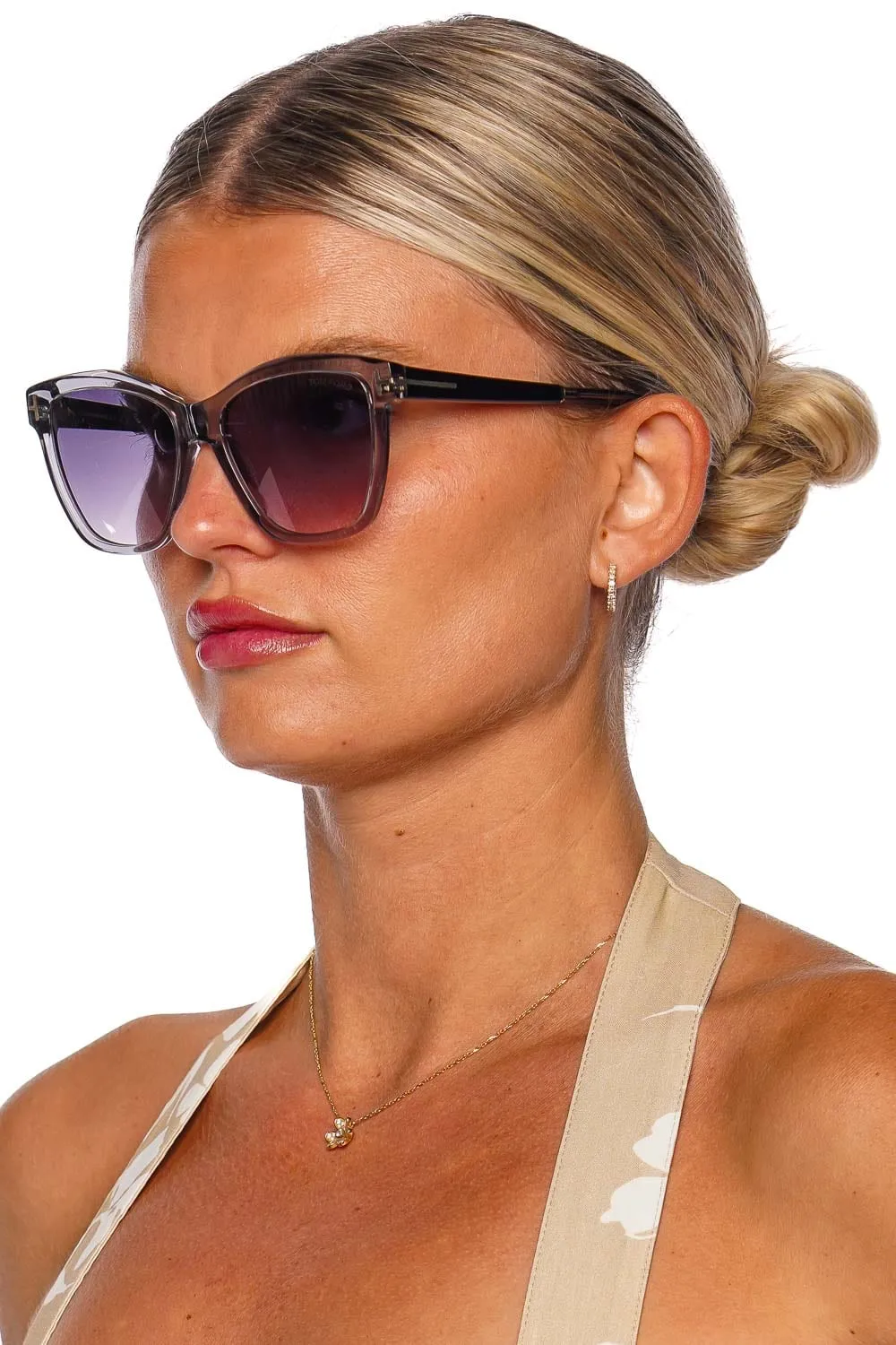 Lucia Gray Gradient Acetate Sunglasses