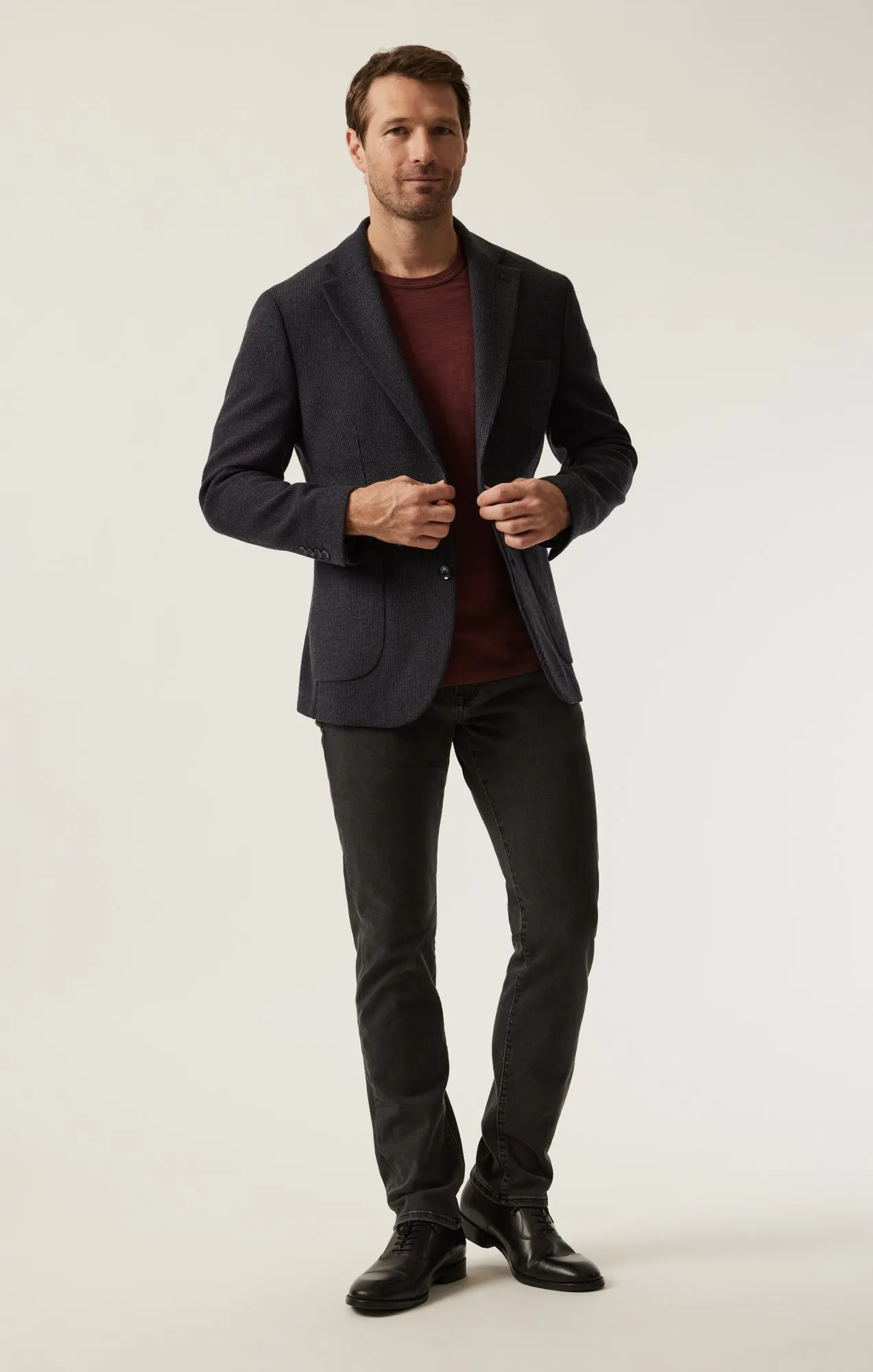 Matteo Structured Blazer In Dark Grey