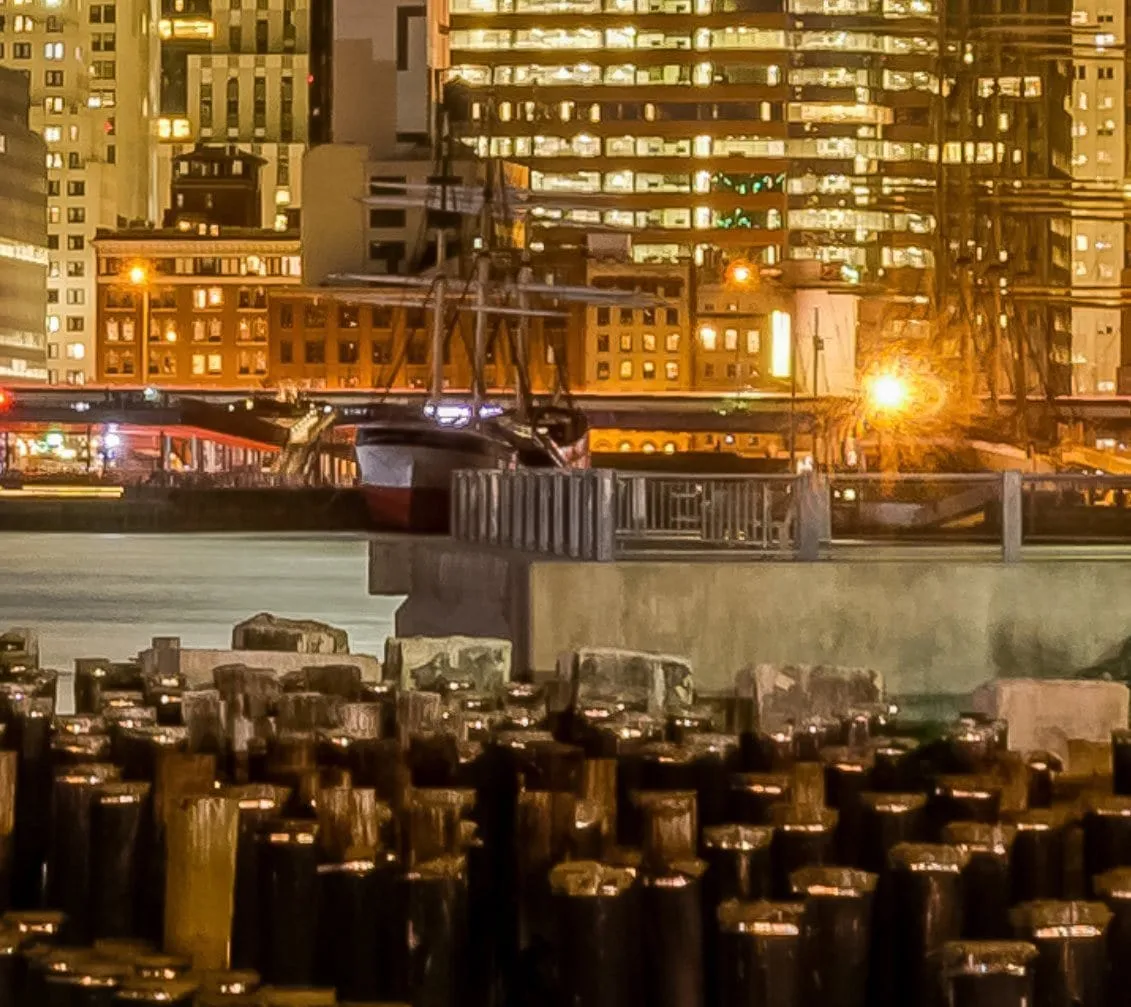 NYC Skyline at Night Canvas Wall Art