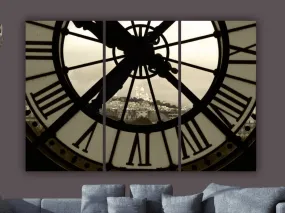 Paris D'Orsay Museum Clock Canvas Wall Art