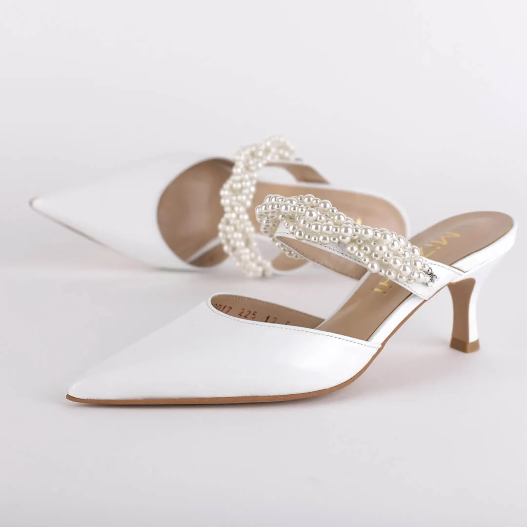 POLIE - pearl mules