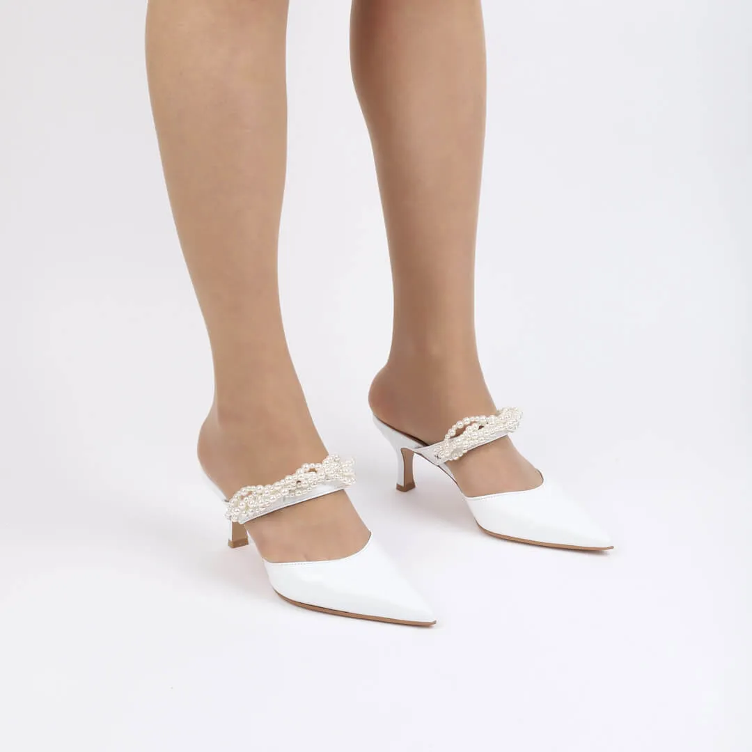 POLIE - pearl mules