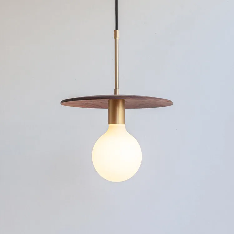 "Cara" Pendant Light - Walnut