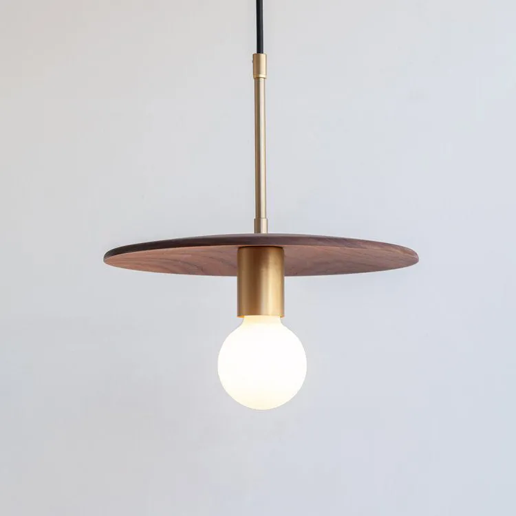 "Cara" Pendant Light - Walnut