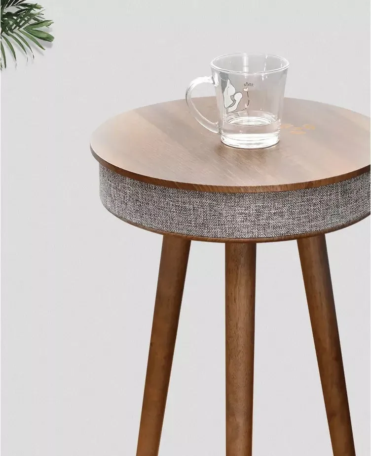 Smart coffee table stereo cube bluetooth speaker with wireless charging side table creative coffee small round table