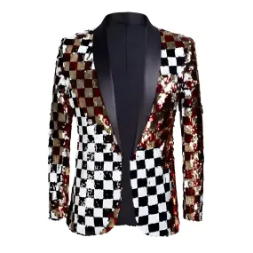 The Mikel Slim Fit Sequin Blazer Suit Jacket