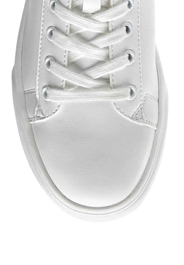 vreni white sneakers with back details