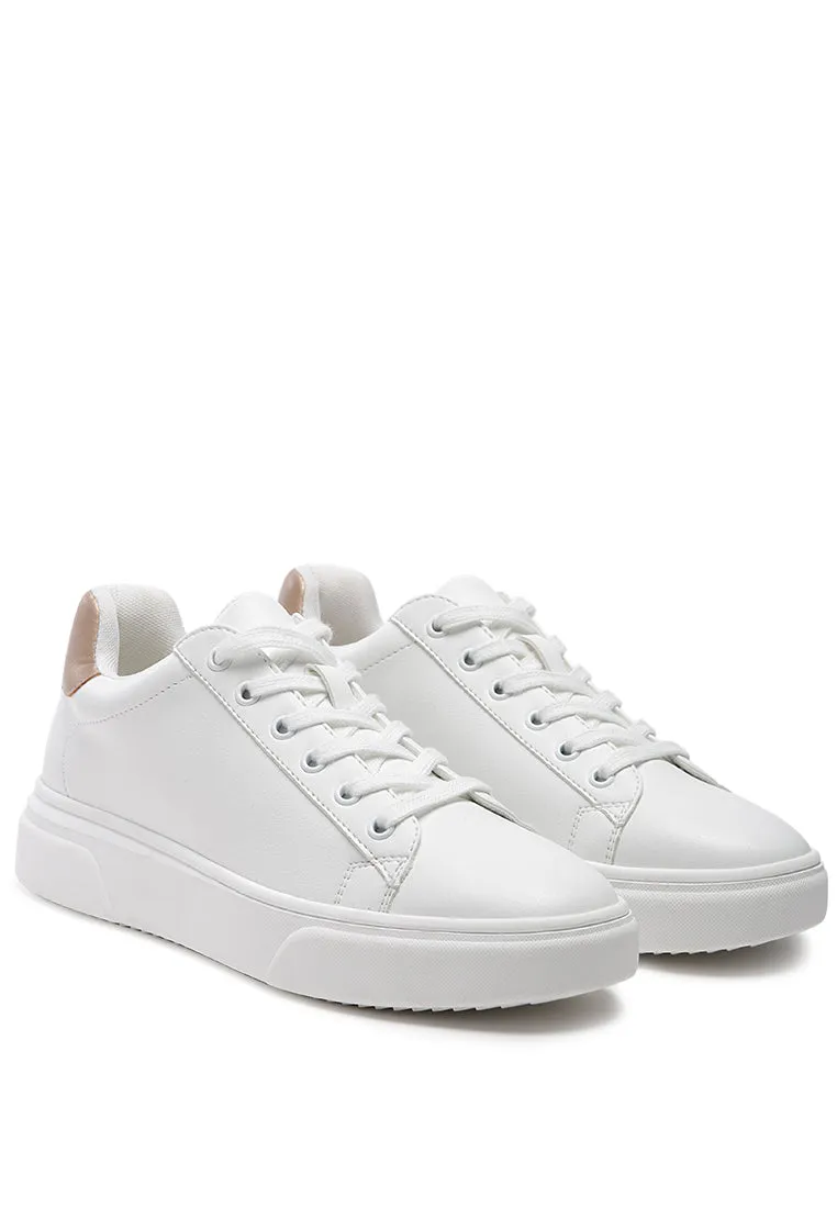 vreni white sneakers with back details